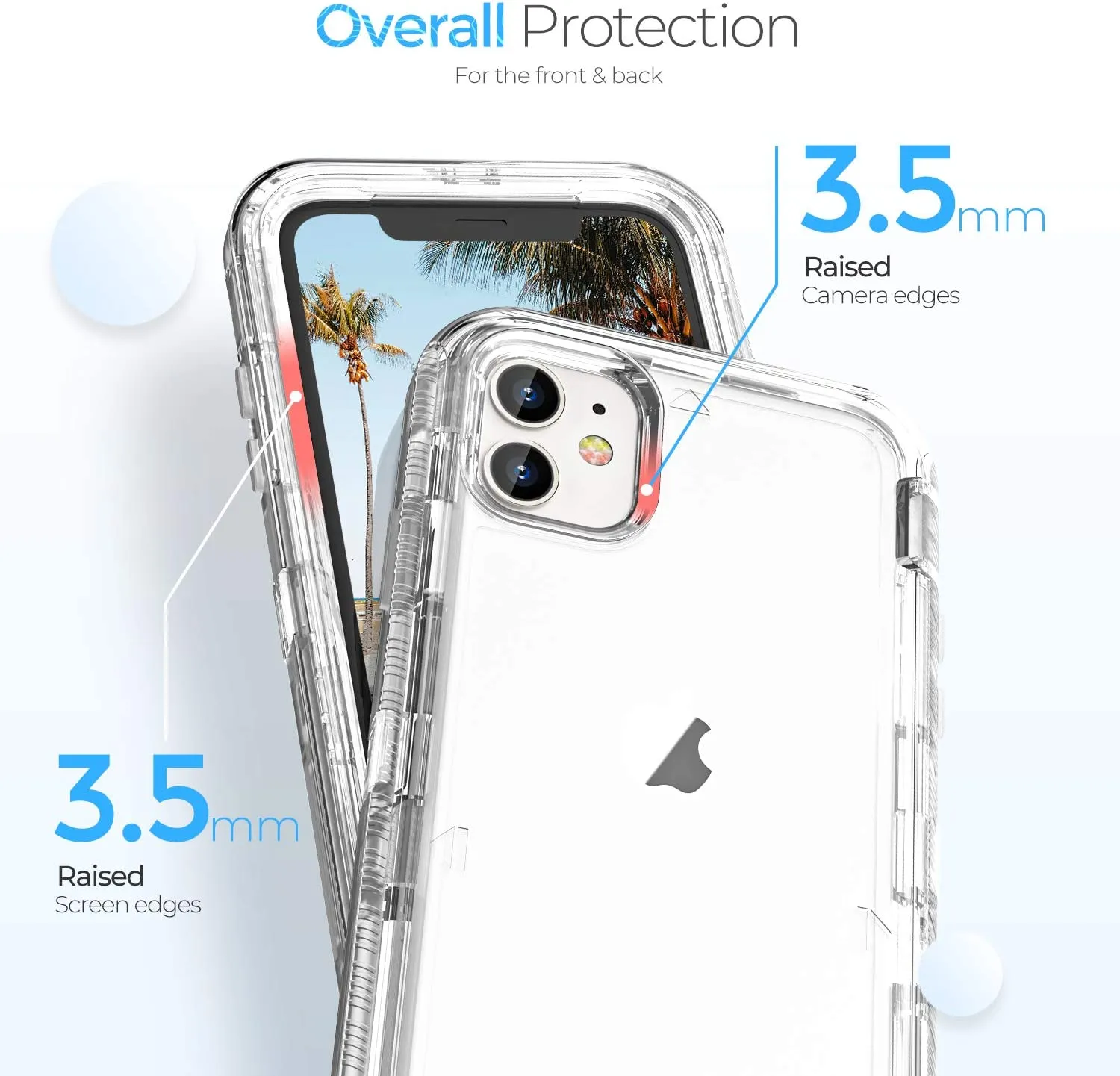 ORIbox Case Compatible iPhone 11 Case, Anti-Fall clear case