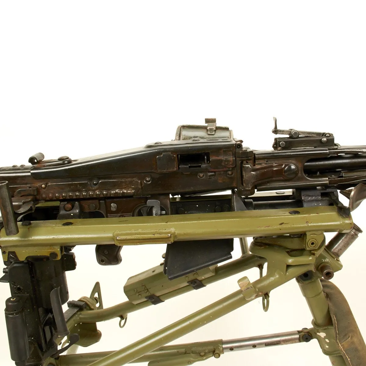 Original German WWII MG 42 Display Machine Gun with Lafette Mount- Marked ar