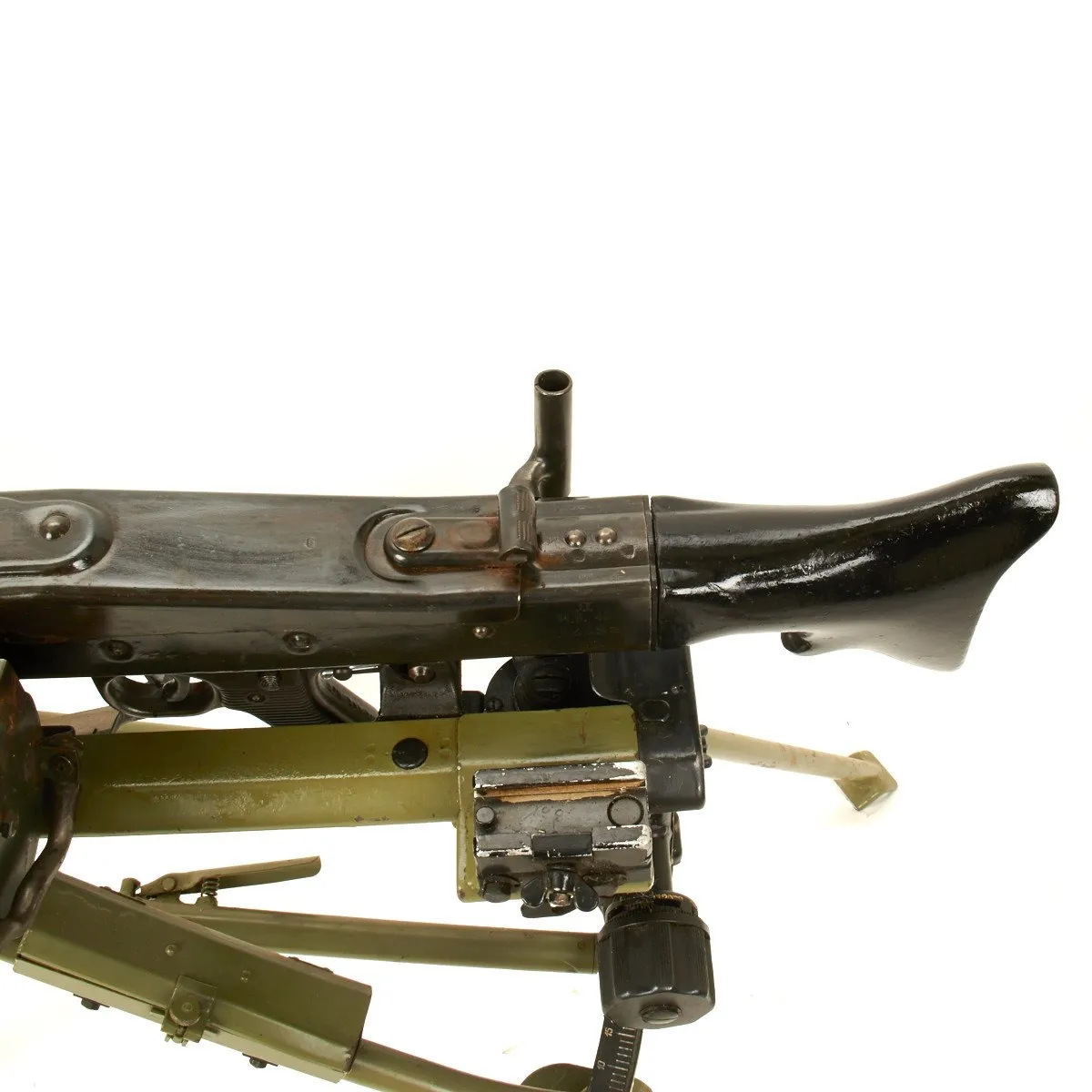 Original German WWII MG 42 Display Machine Gun with Lafette Mount- Marked ar