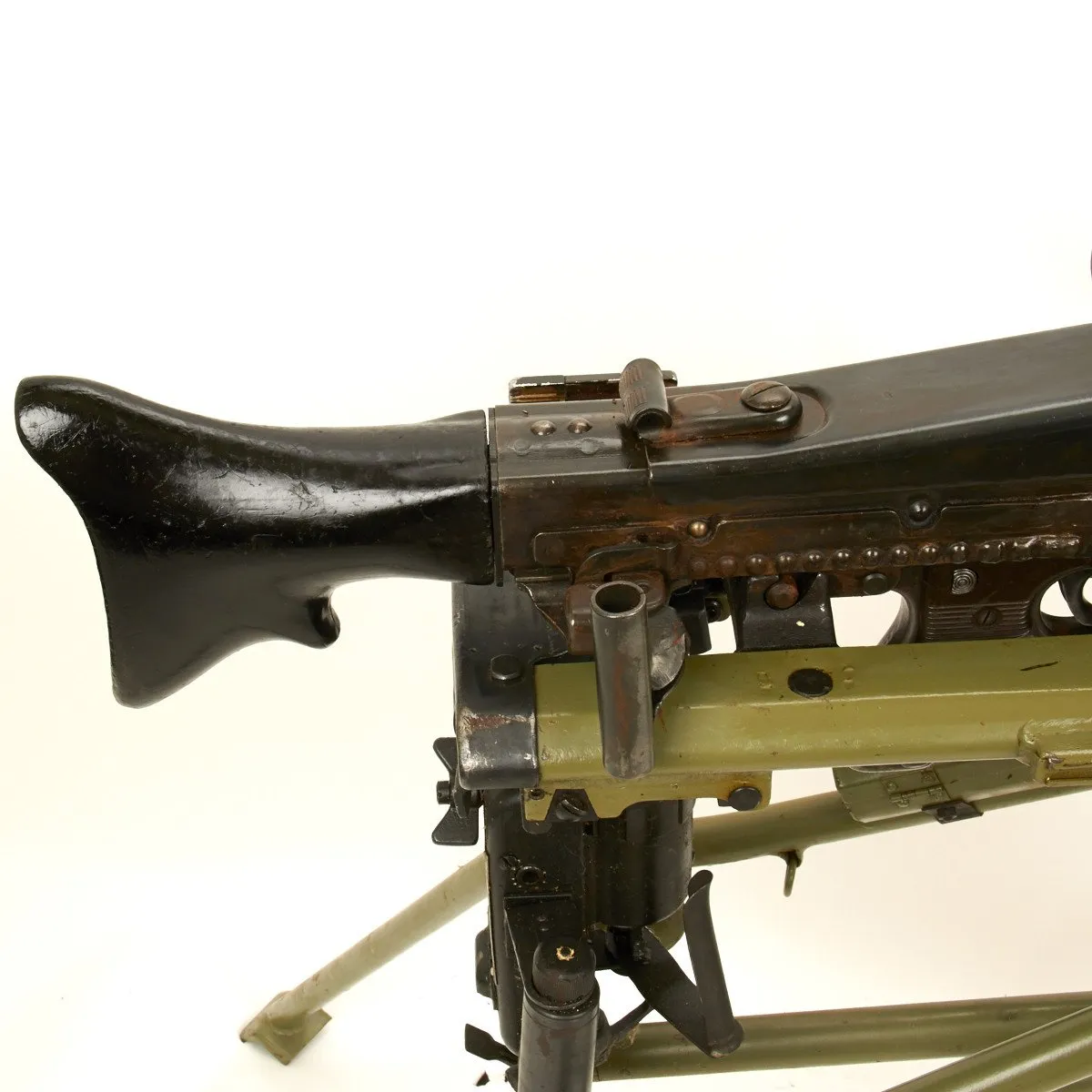 Original German WWII MG 42 Display Machine Gun with Lafette Mount- Marked ar