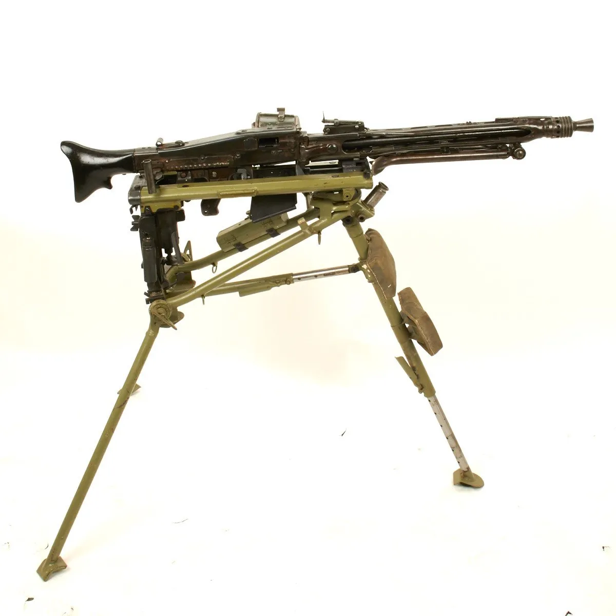 Original German WWII MG 42 Display Machine Gun with Lafette Mount- Marked ar