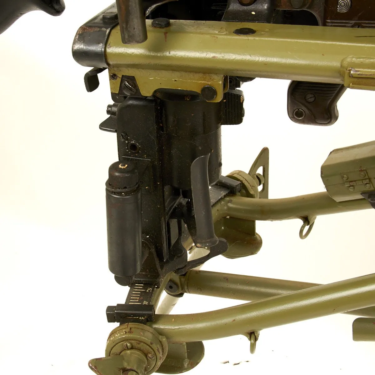 Original German WWII MG 42 Display Machine Gun with Lafette Mount- Marked ar