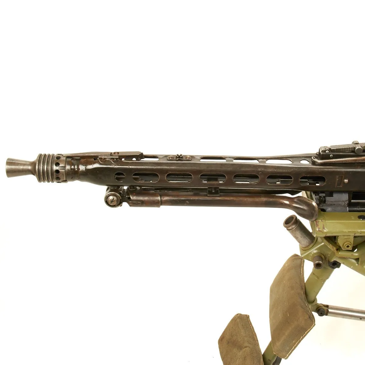 Original German WWII MG 42 Display Machine Gun with Lafette Mount- Marked ar