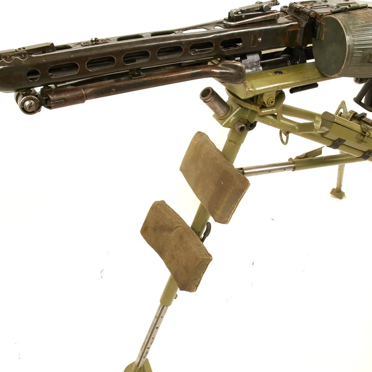 Original German WWII MG 42 Display Machine Gun with Lafette Mount- Marked ar