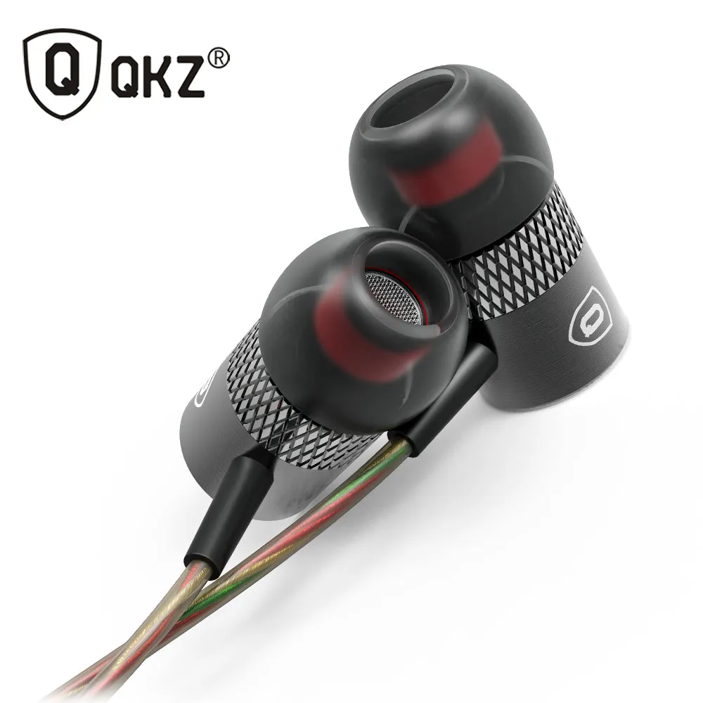 Original QKZ X3 In-ear Earphones Unique Engine Shape Supper Bass auriculares Headset With Mic For iPhone iPad Samsung MP3 MP4