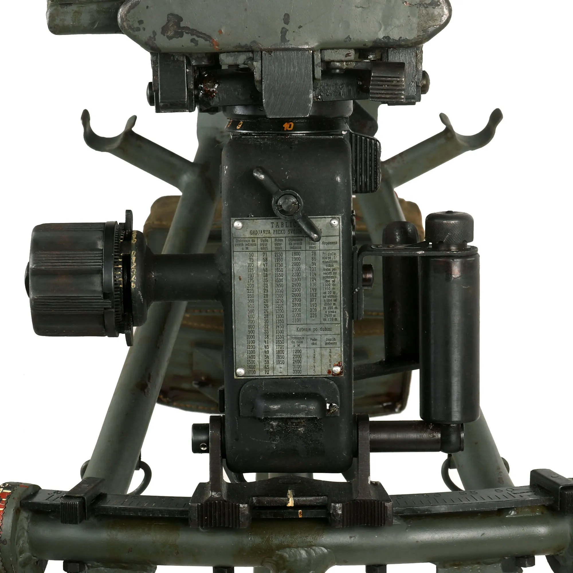 Original Yugoslavian WWII-Era German MG 42 Sustained Fire Lafette Mount Tripod - PRVA PETOLETKA