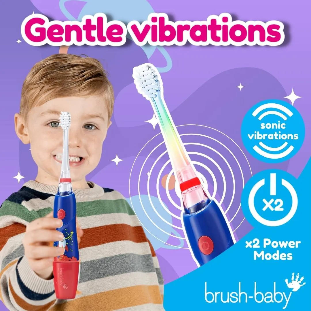 Pack of 2 KidzSonic® Rocket Kids Electric Toothbrush (3  years)