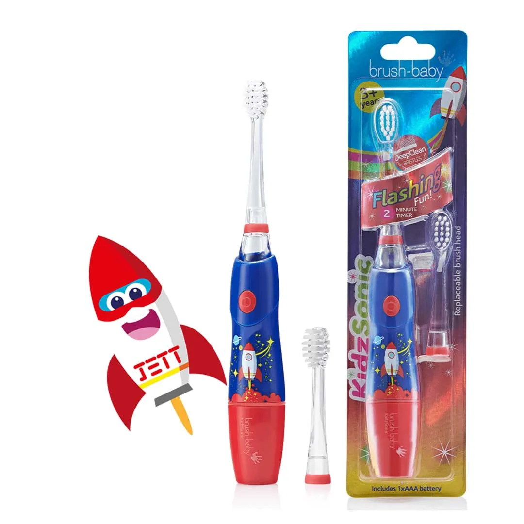 Pack of 2 KidzSonic® Rocket Kids Electric Toothbrush (3  years)