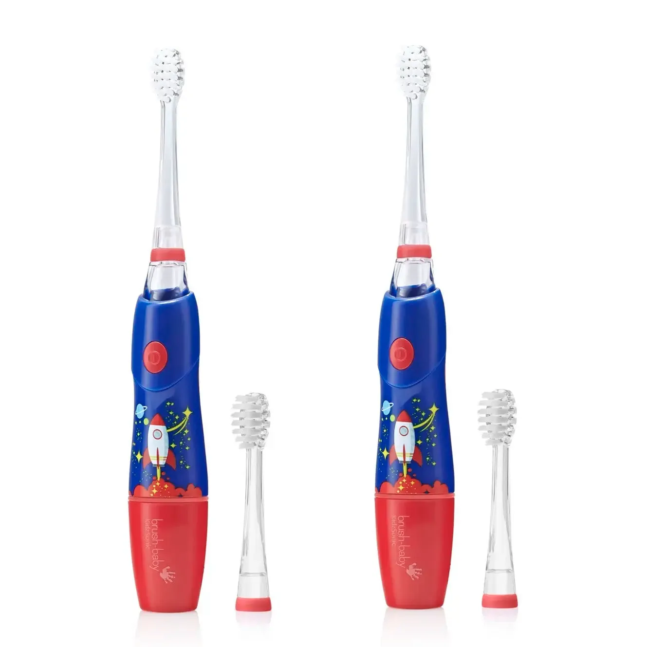 Pack of 2 KidzSonic® Rocket Kids Electric Toothbrush (3  years)