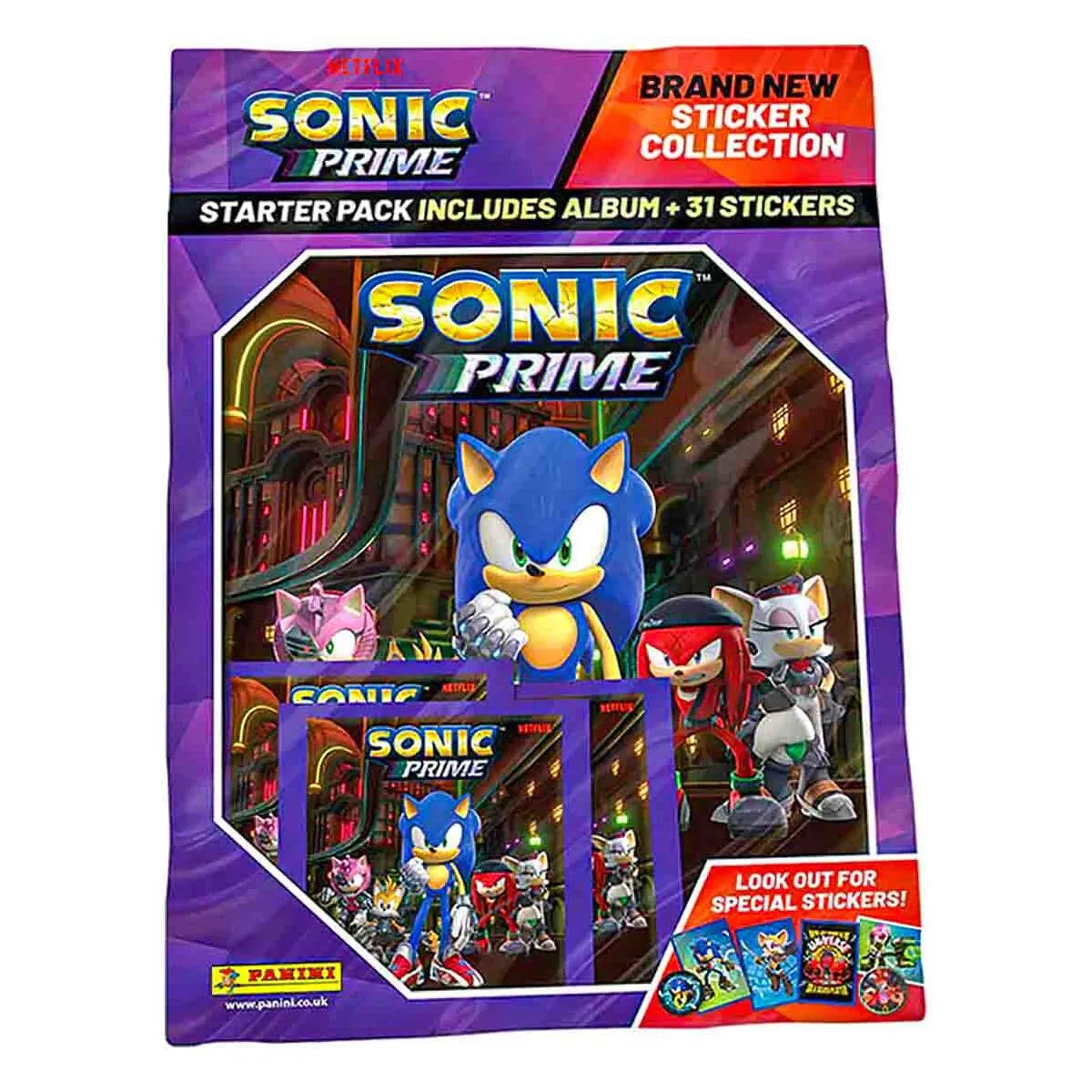 Panini Sonic Prime Sticker Collection Starter Pack