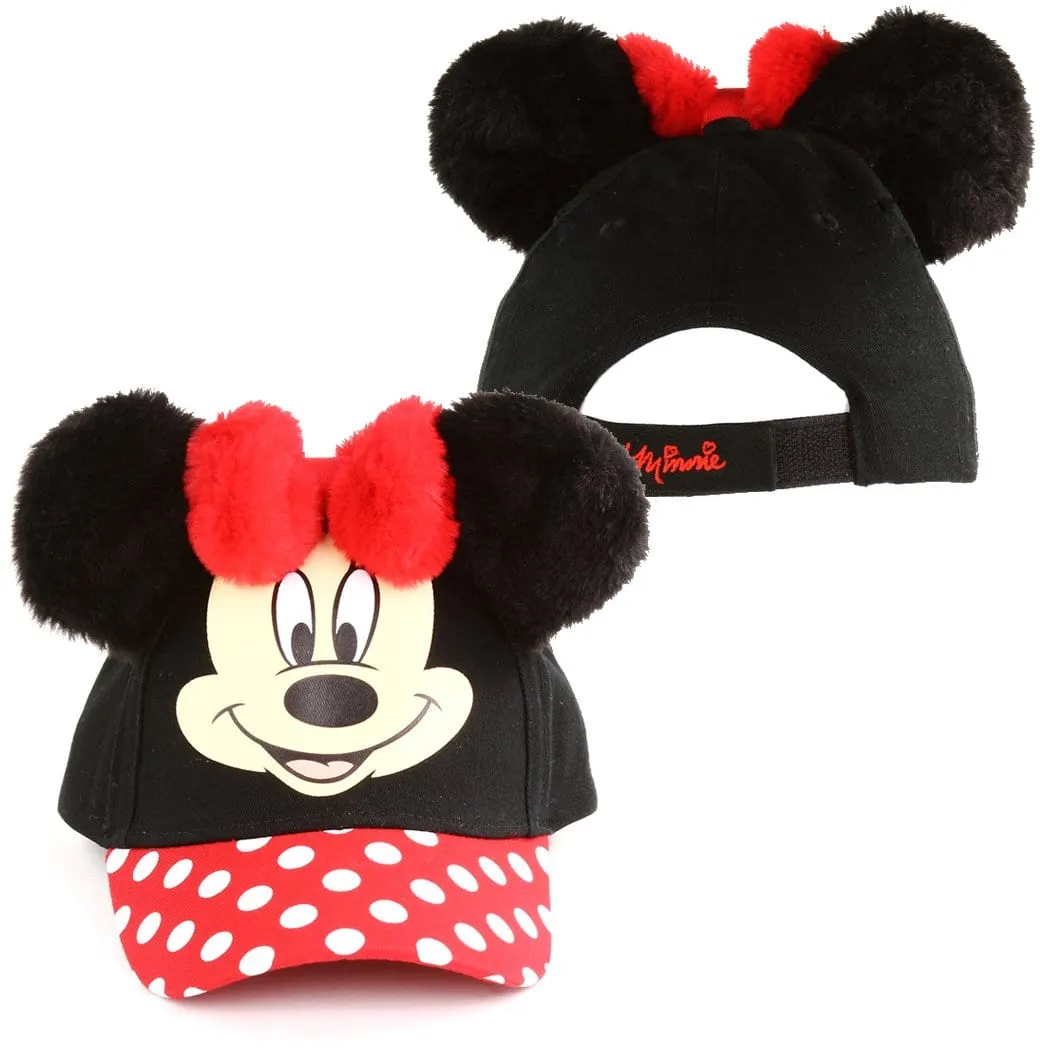 Personalized Disney Toddler's Baseball Cap with Plush Ears - Minnie Mouse