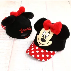 Personalized Disney Toddler's Baseball Cap with Plush Ears - Minnie Mouse