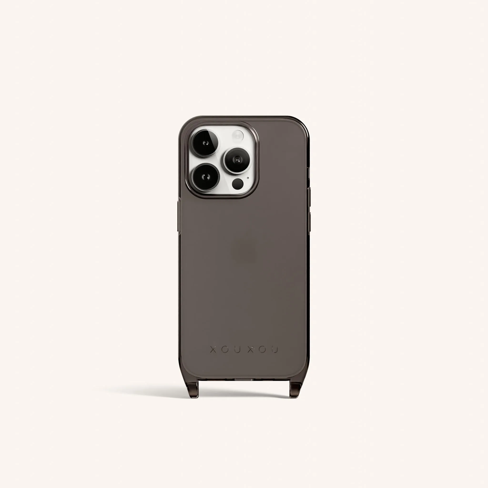 Phone Case with Eyelets in Ash Clear