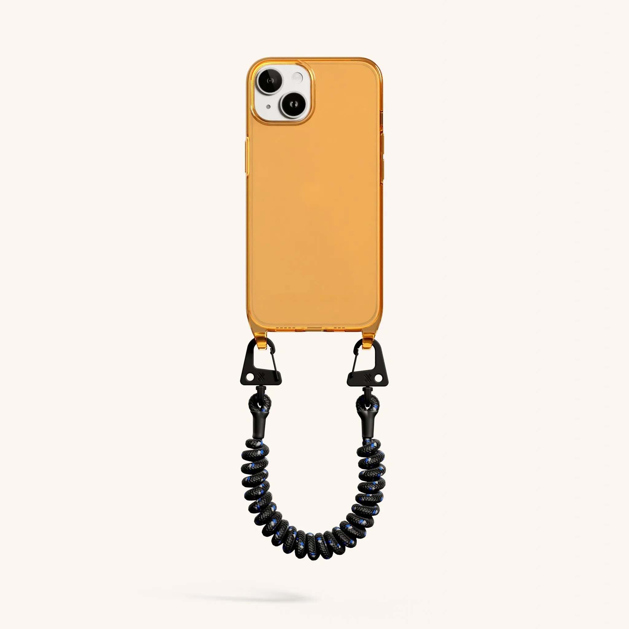 Phone Case with Spiral Rope in Mel Clear   Black