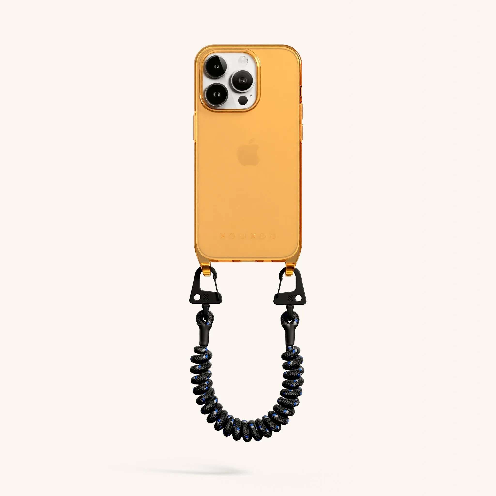 Phone Case with Spiral Rope in Mel Clear   Black