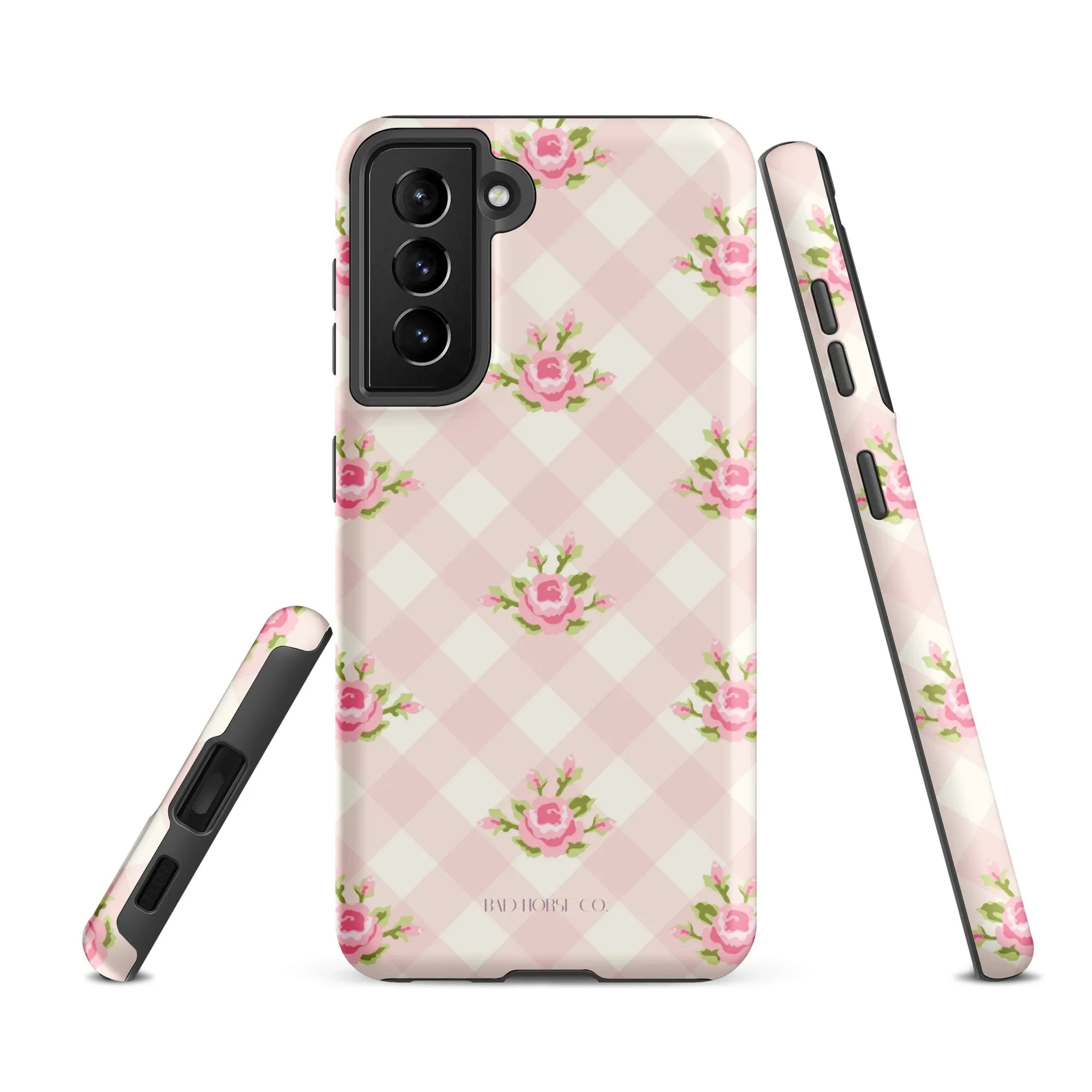 Pink Gingham Rose - Samsung® Tough Case