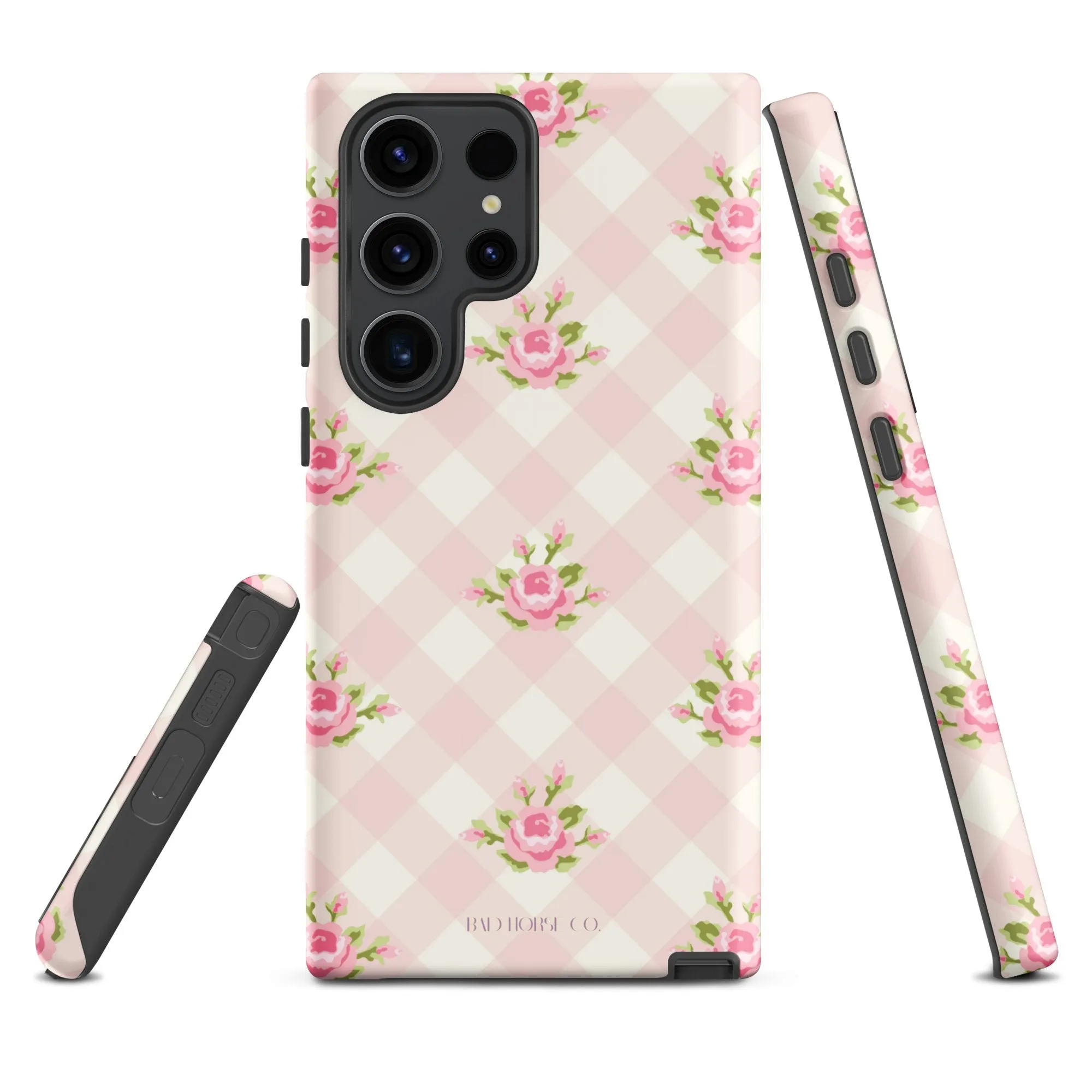 Pink Gingham Rose - Samsung® Tough Case