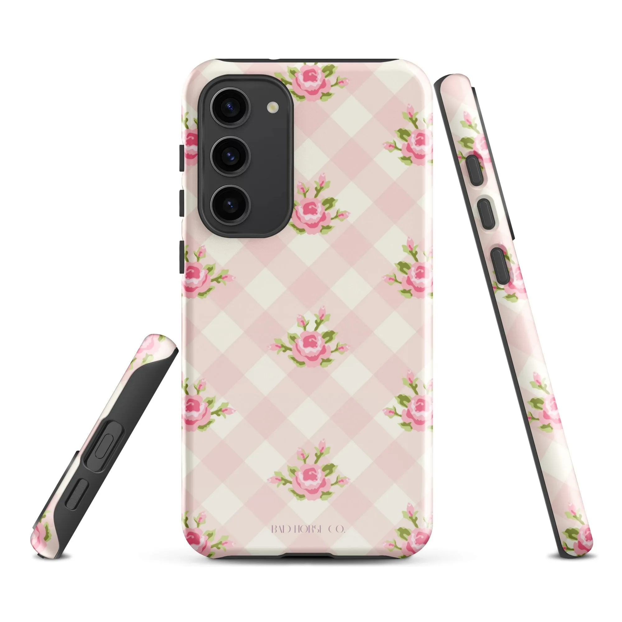 Pink Gingham Rose - Samsung® Tough Case