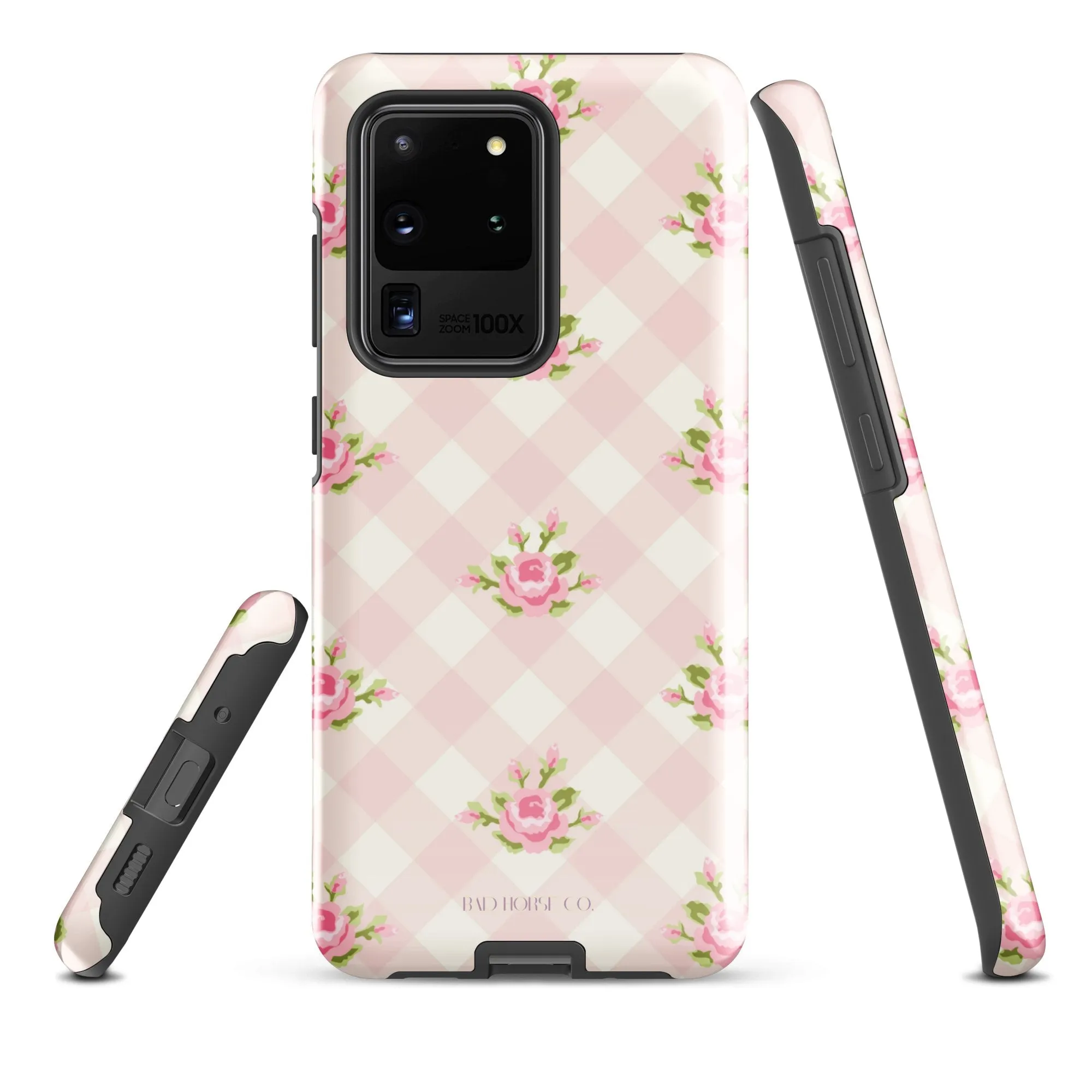 Pink Gingham Rose - Samsung® Tough Case