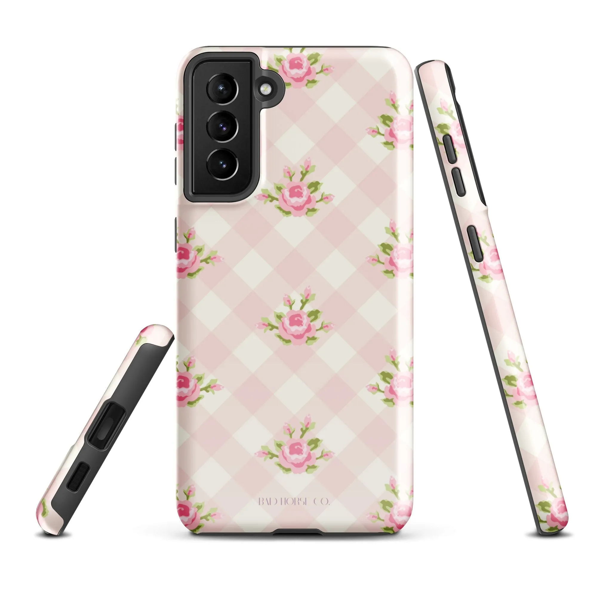 Pink Gingham Rose - Samsung® Tough Case