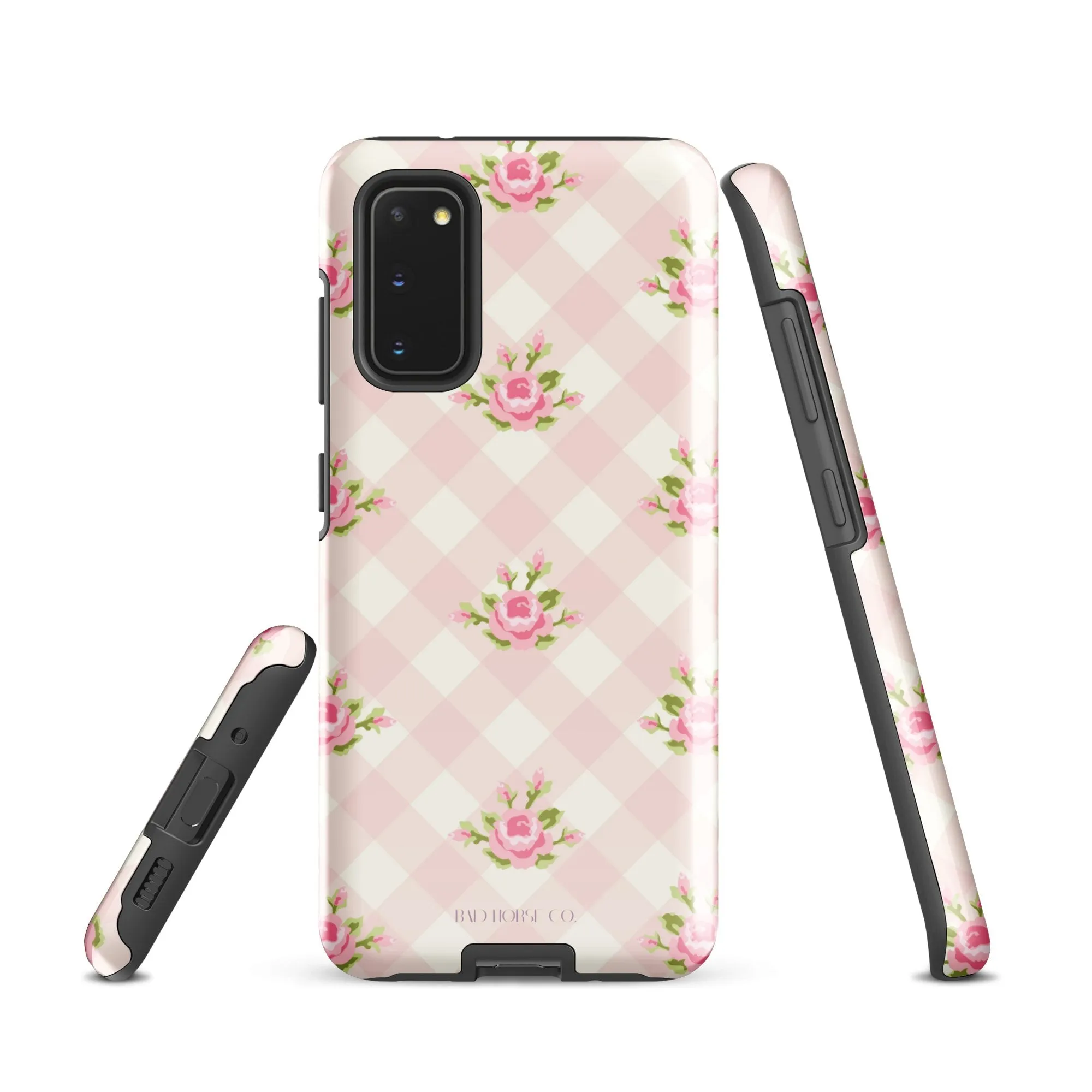 Pink Gingham Rose - Samsung® Tough Case