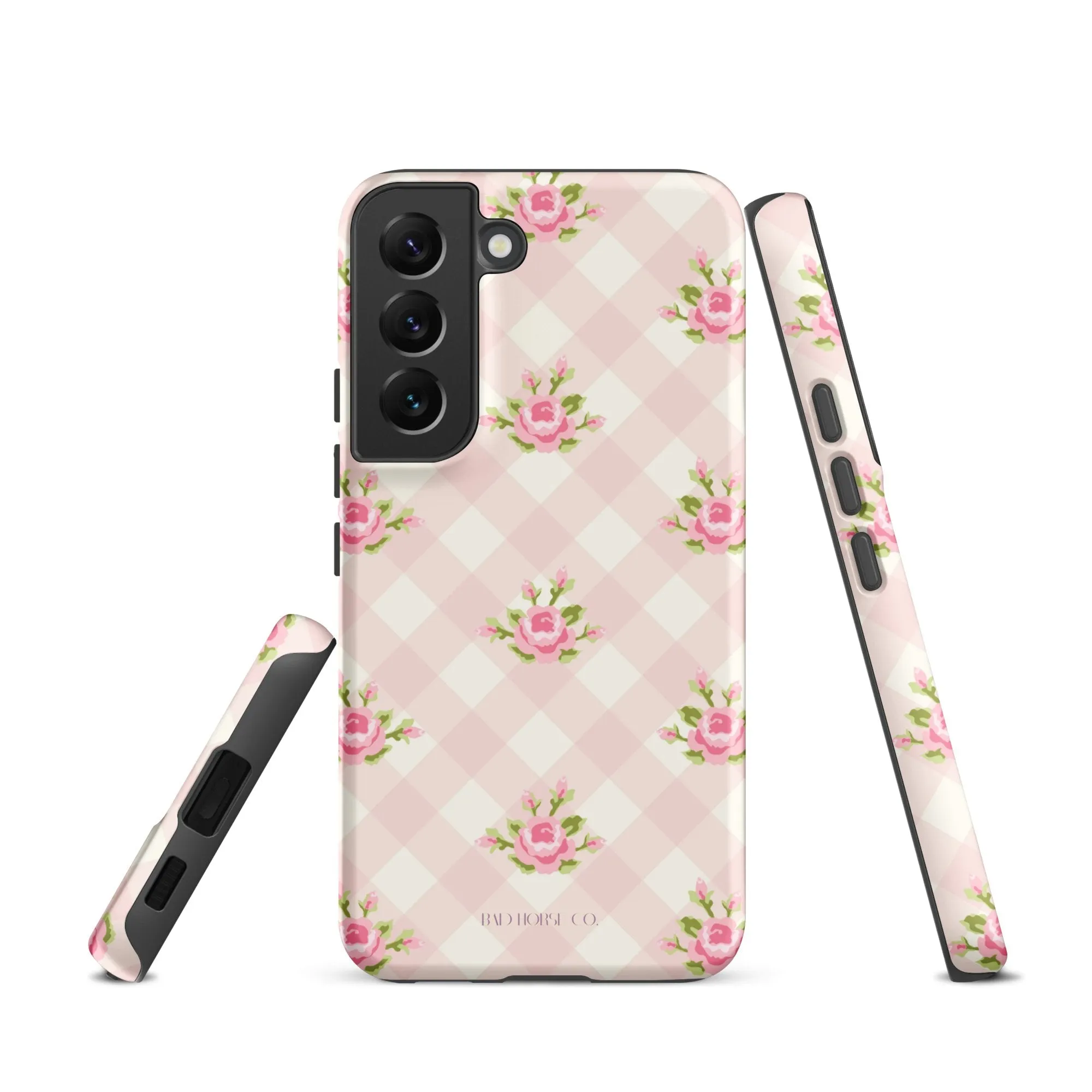 Pink Gingham Rose - Samsung® Tough Case