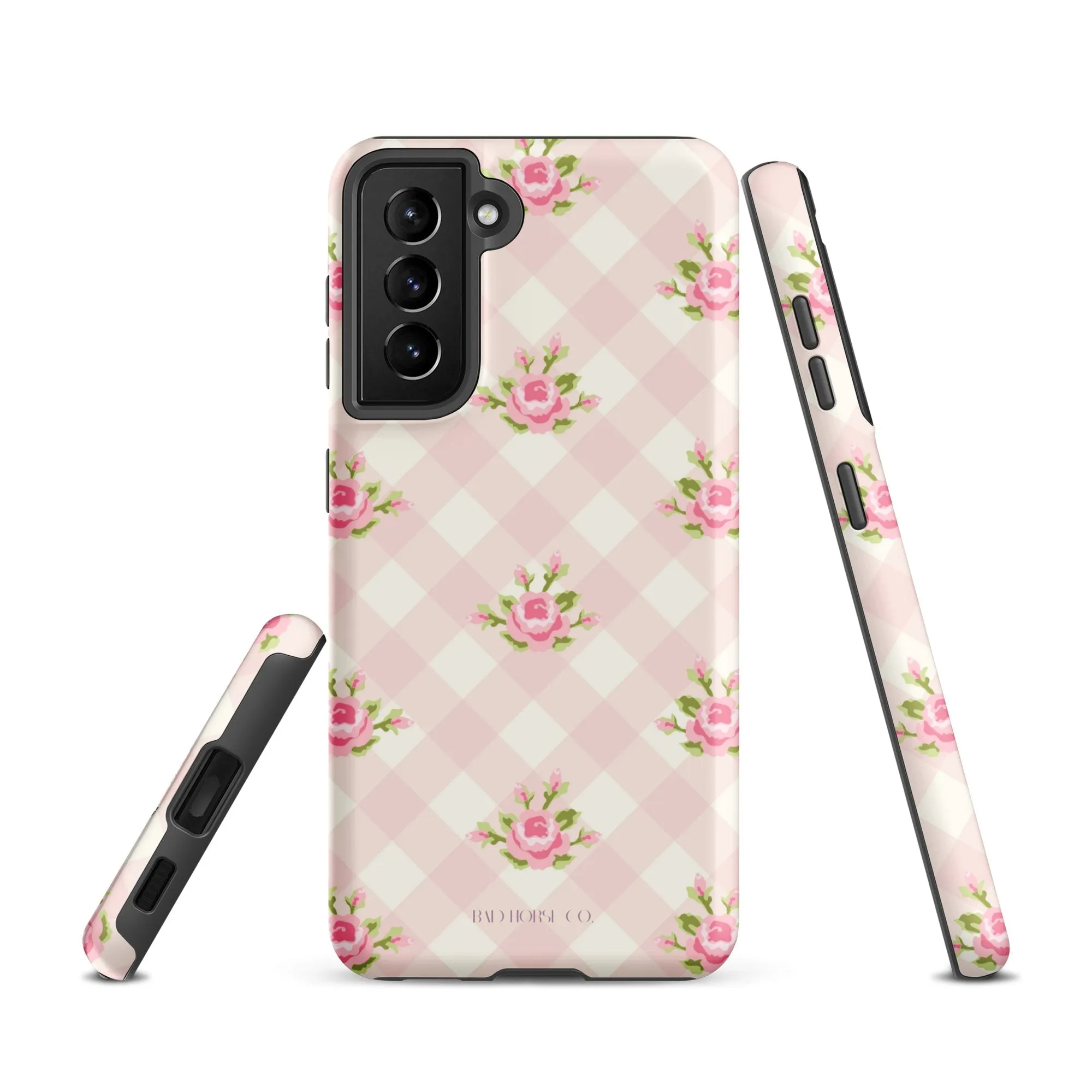 Pink Gingham Rose - Samsung® Tough Case