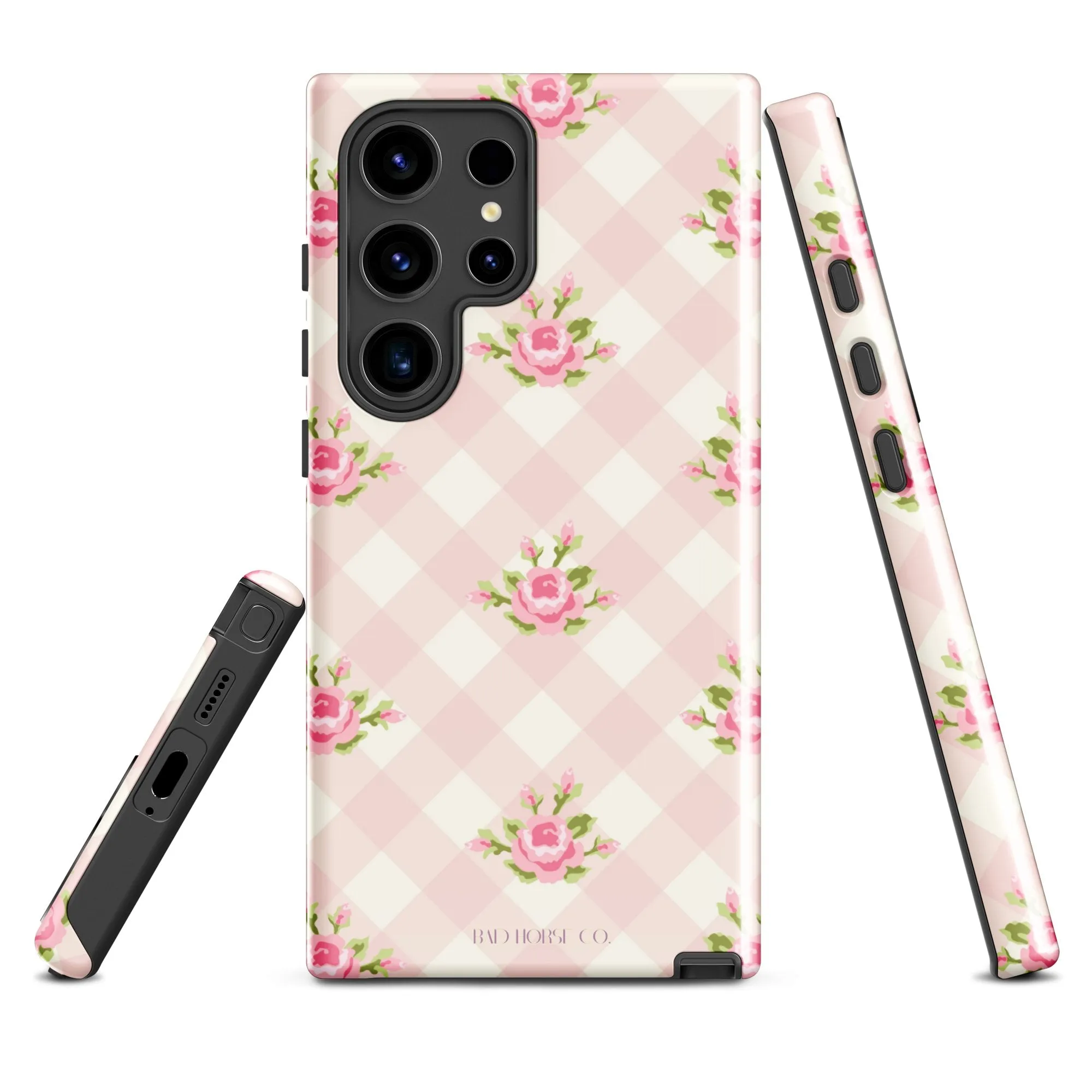 Pink Gingham Rose - Samsung® Tough Case