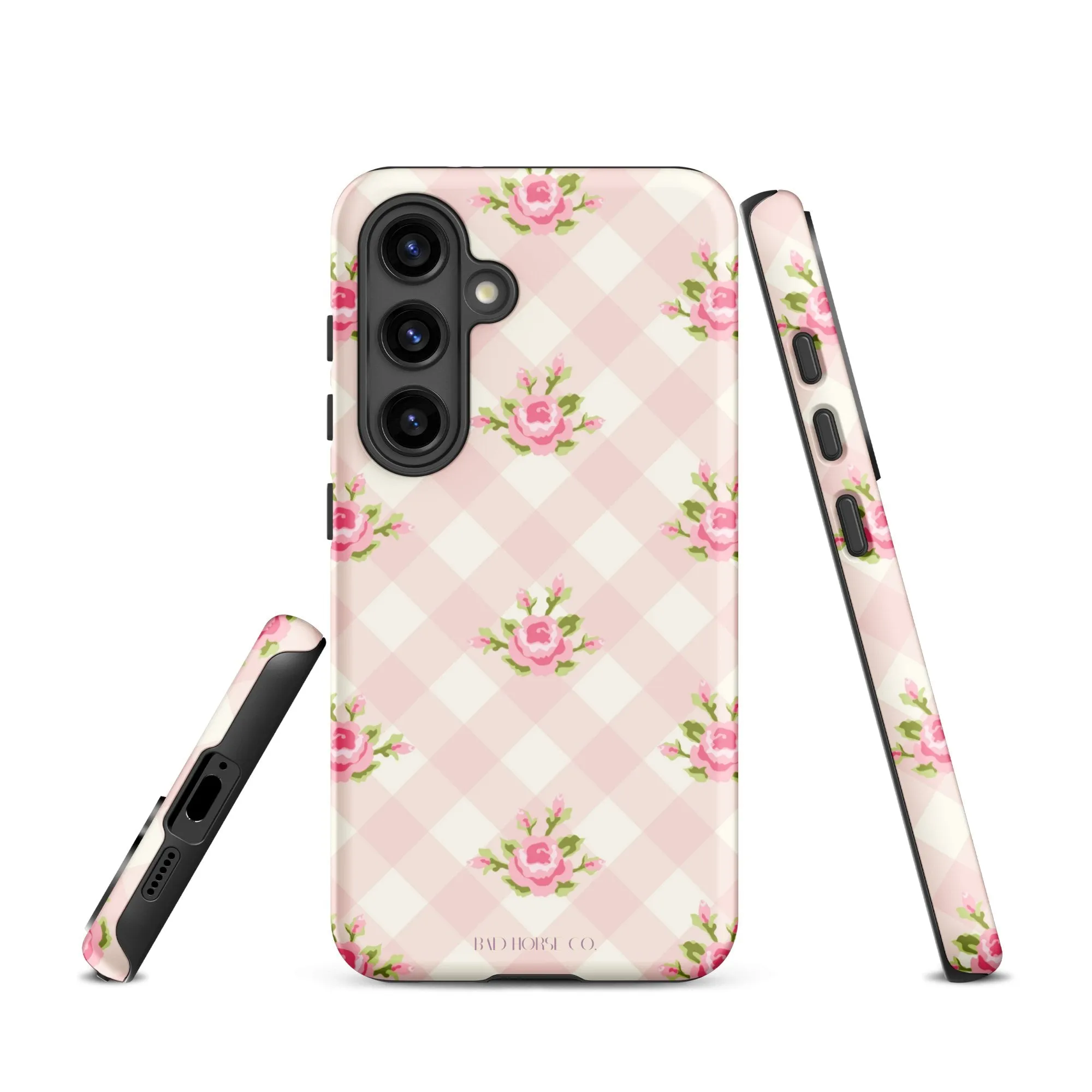 Pink Gingham Rose - Samsung® Tough Case