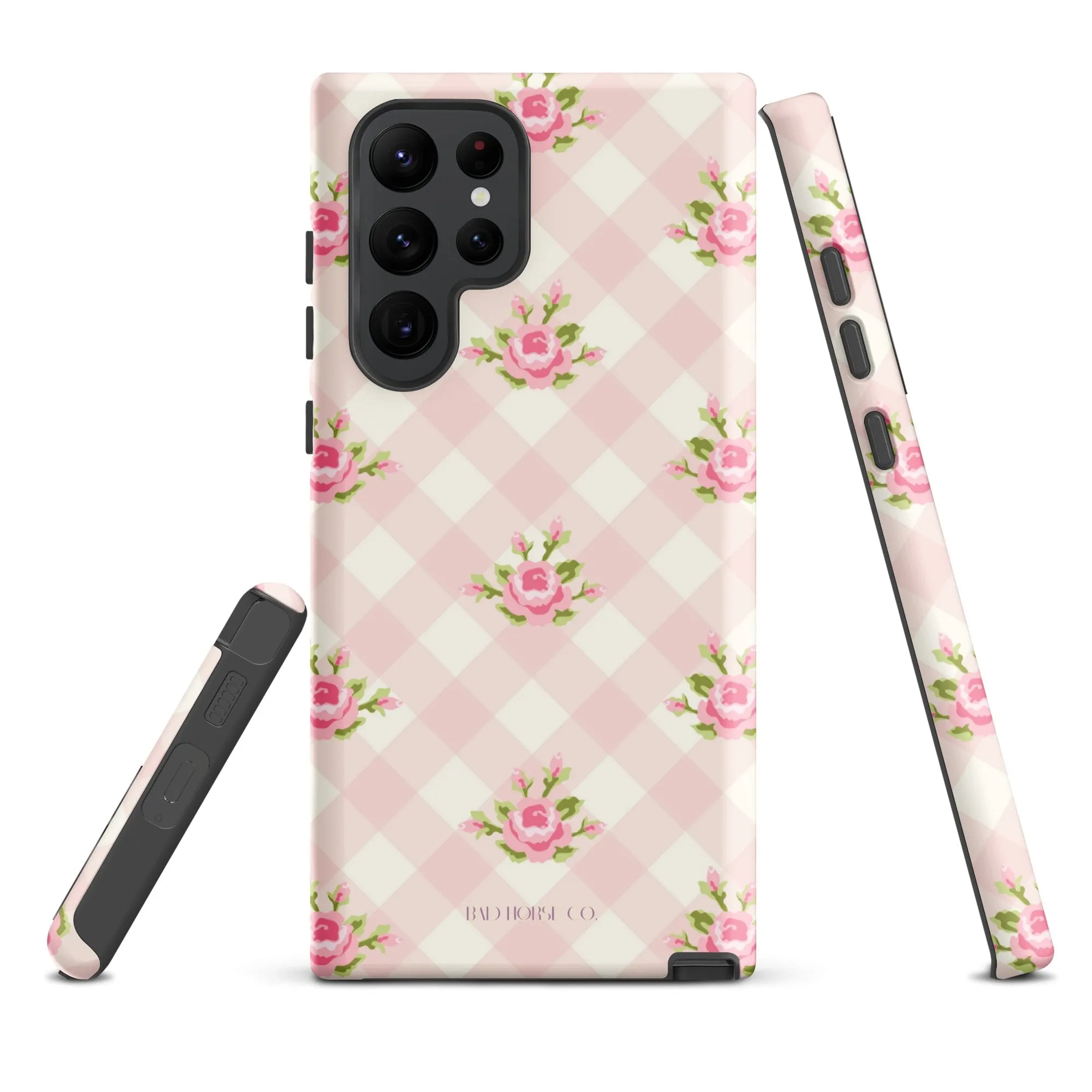 Pink Gingham Rose - Samsung® Tough Case