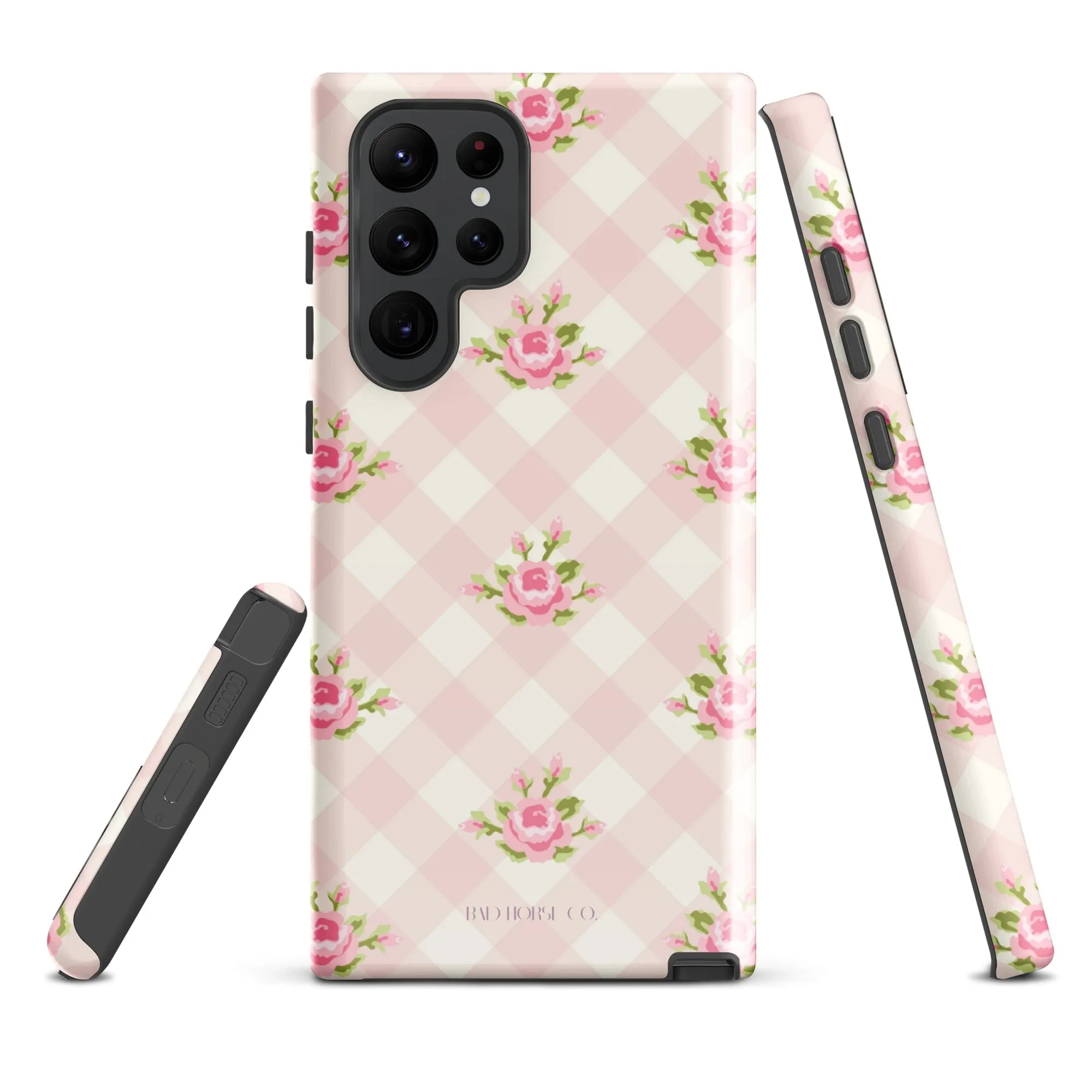 Pink Gingham Rose - Samsung® Tough Case