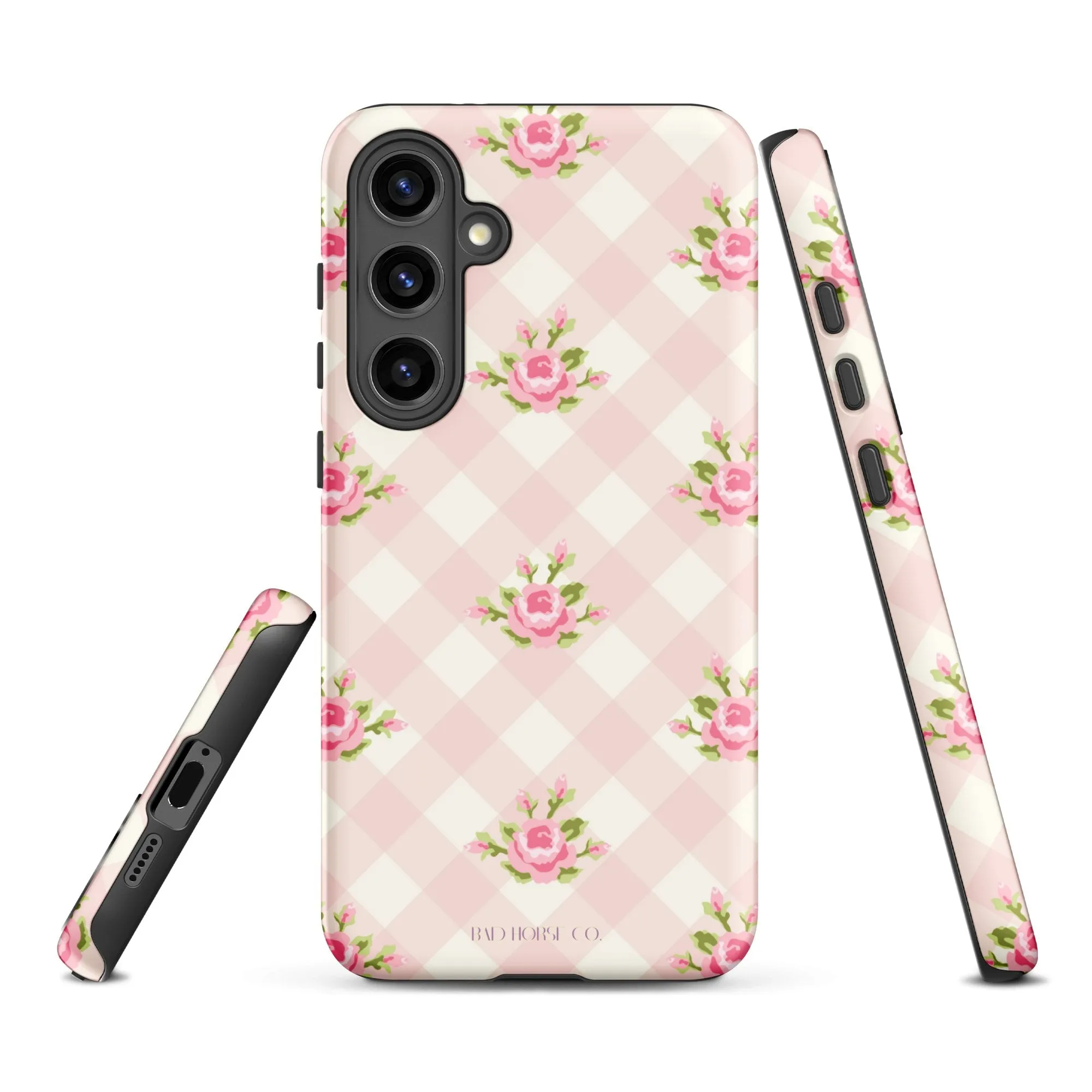 Pink Gingham Rose - Samsung® Tough Case