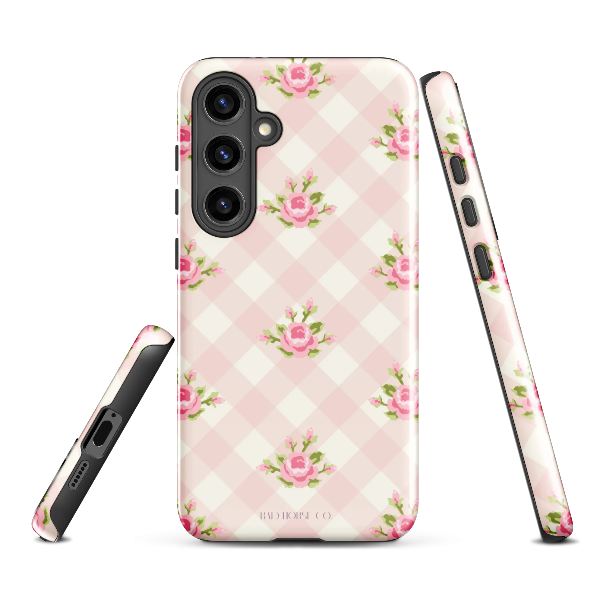 Pink Gingham Rose - Samsung® Tough Case