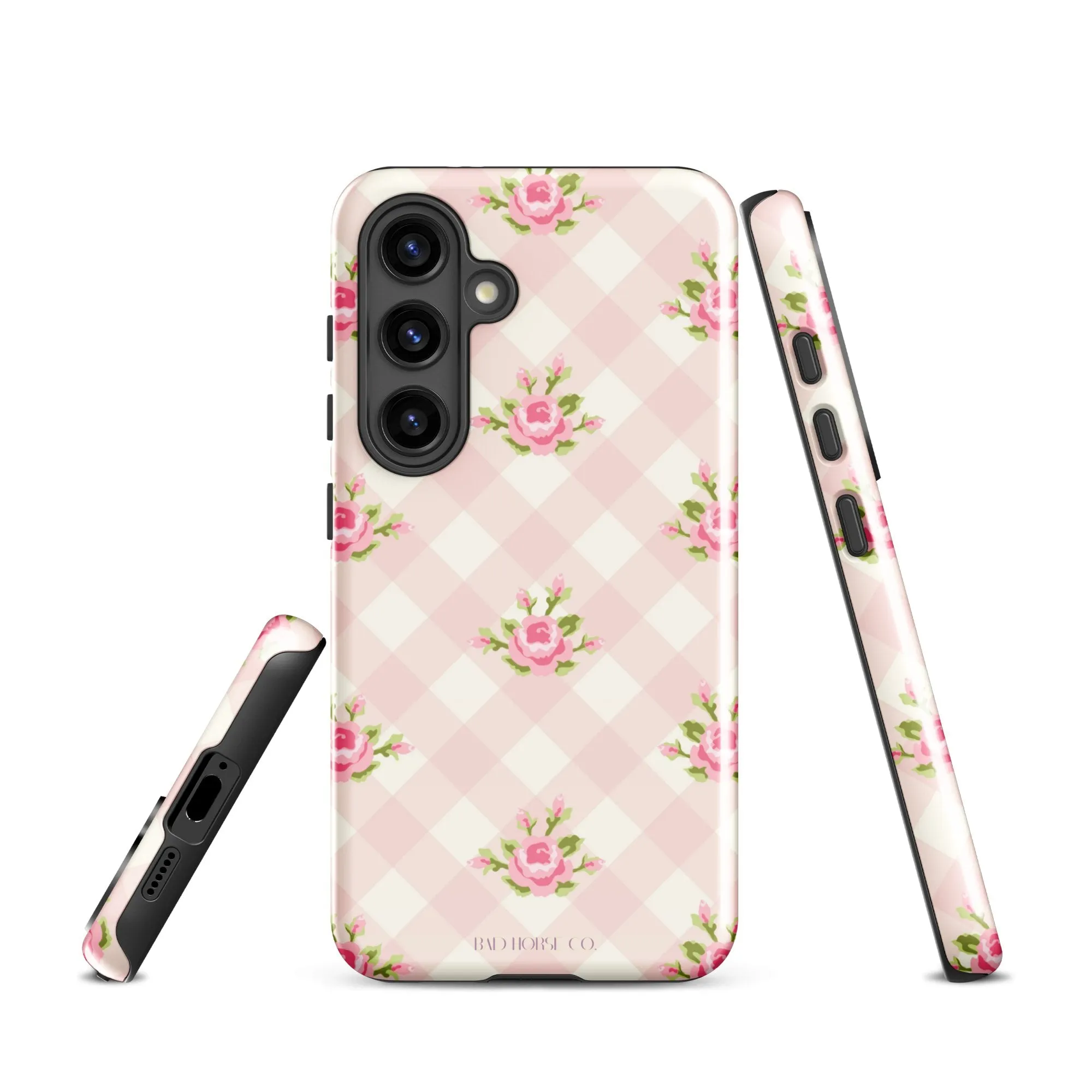 Pink Gingham Rose - Samsung® Tough Case