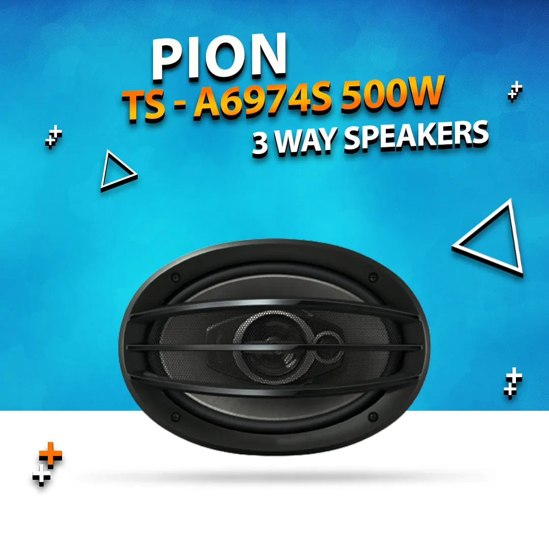 Pion 3 Way Speakers 500w 6"x9" TS - A6974S