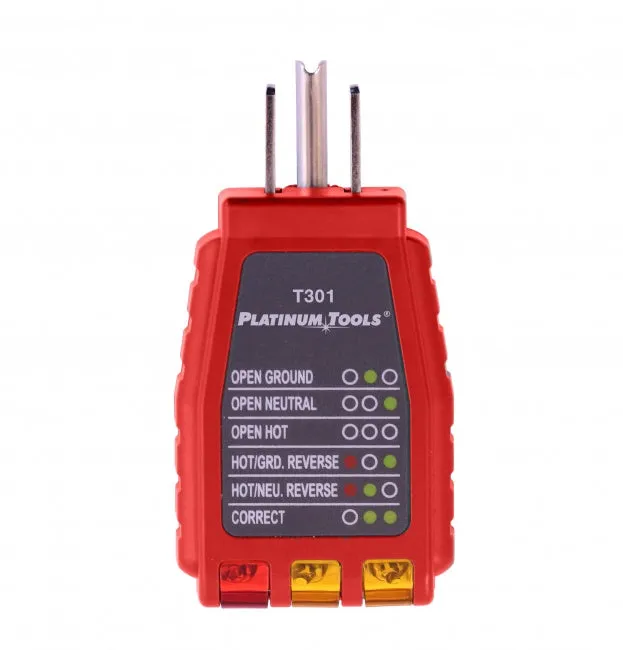 Platinum Tools T301C 110V Outlet Tester