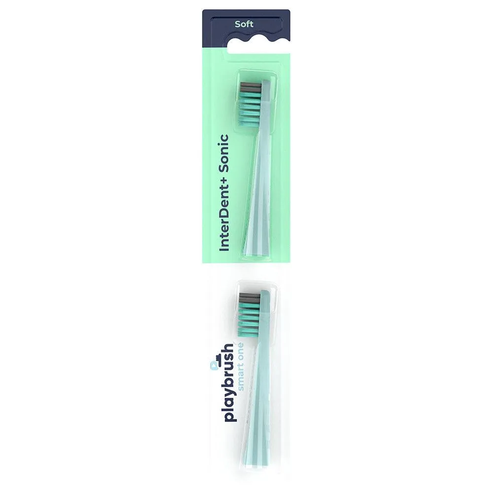 Playbrush Smart One Pack of 2 Replacement Toothbrush Heads - Mint | E71009254