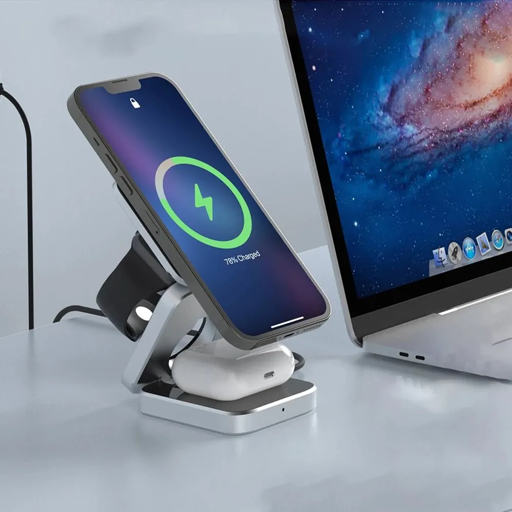 PowerFold Pro: 3 in 1 Foldable MagSafe Charging Stand