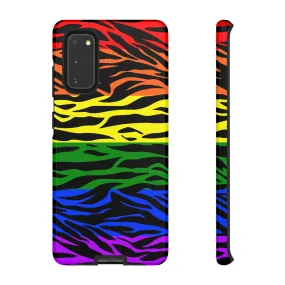 Pride LGBT Rainbow Discrete Tough Phone Case Tiger Print