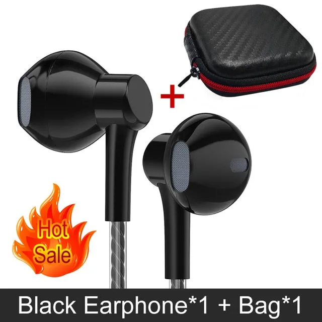 PTM P7 Stereo Bass Earphones with Microphone for Samsung, Xiaomi, Huawei, Iphone, etc