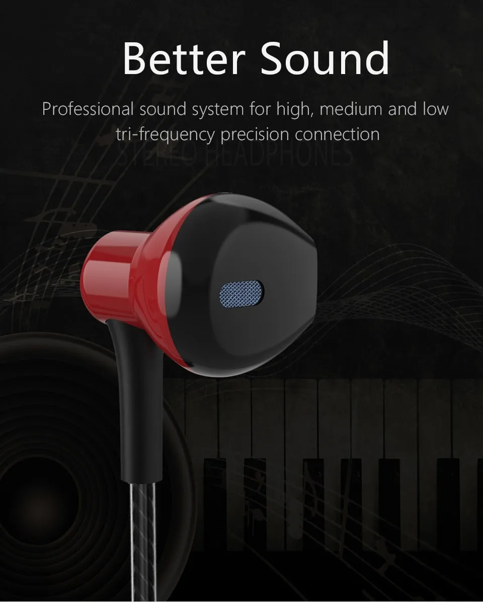 PTM P7 Stereo Bass Earphones with Microphone for Samsung, Xiaomi, Huawei, Iphone, etc