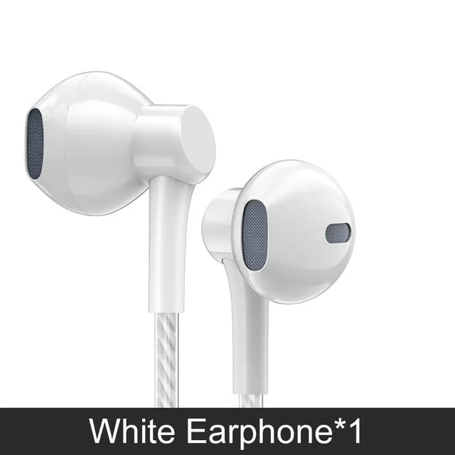 PTM P7 Stereo Bass Earphones with Microphone for Samsung, Xiaomi, Huawei, Iphone, etc