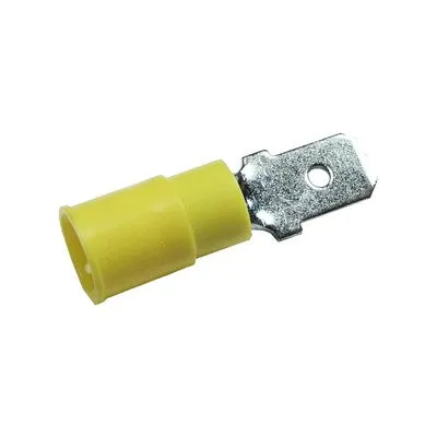 Quick Connect Male Crimp Connector - 12-10 AWG, 0.25" Tab, Pkg/25 (1956-14)