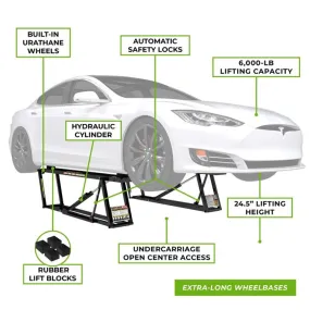 QuickJack 6000ELX Portable Car Lift - Low Voltage