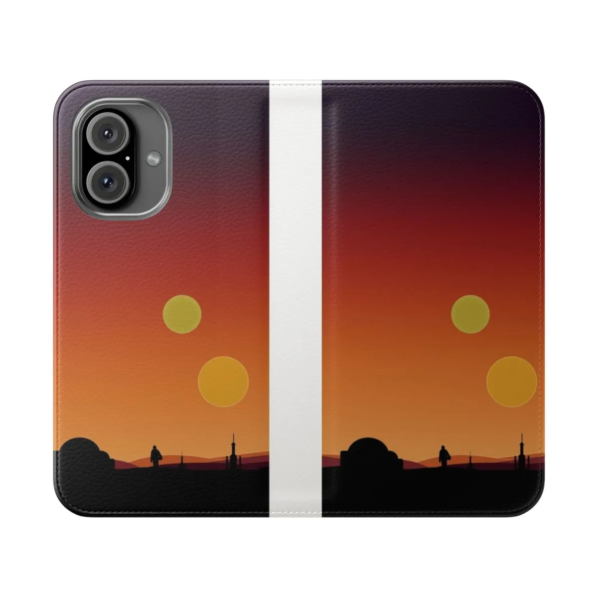 "Artistic Binary Sunset-Inspired Phone Case"