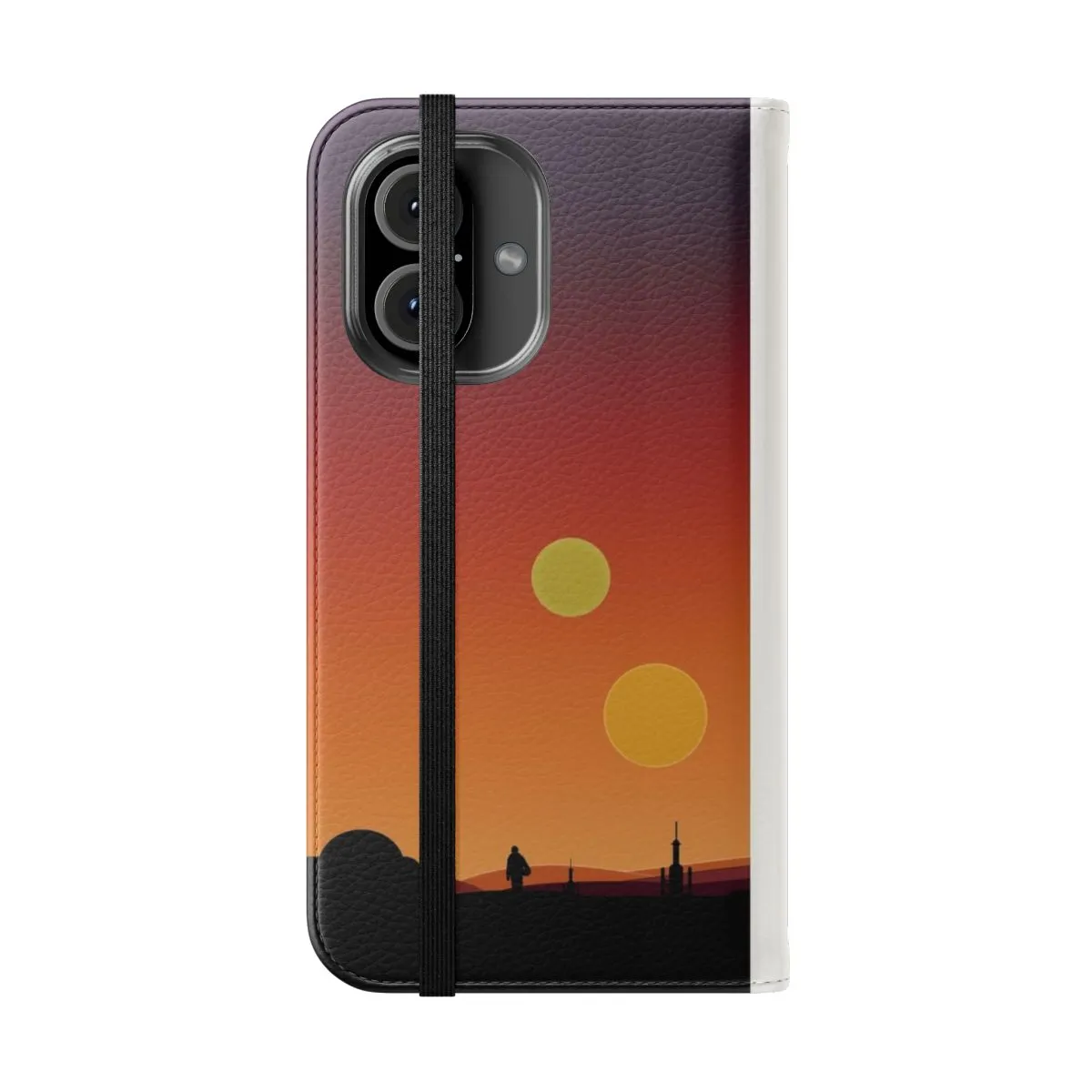 "Artistic Binary Sunset-Inspired Phone Case"