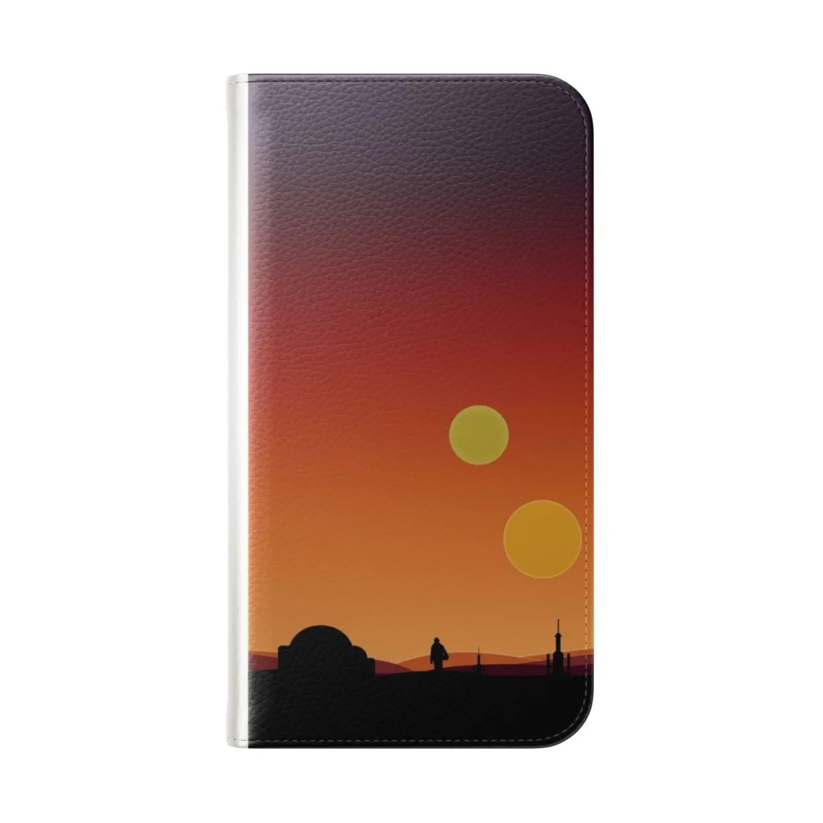 "Artistic Binary Sunset-Inspired Phone Case"