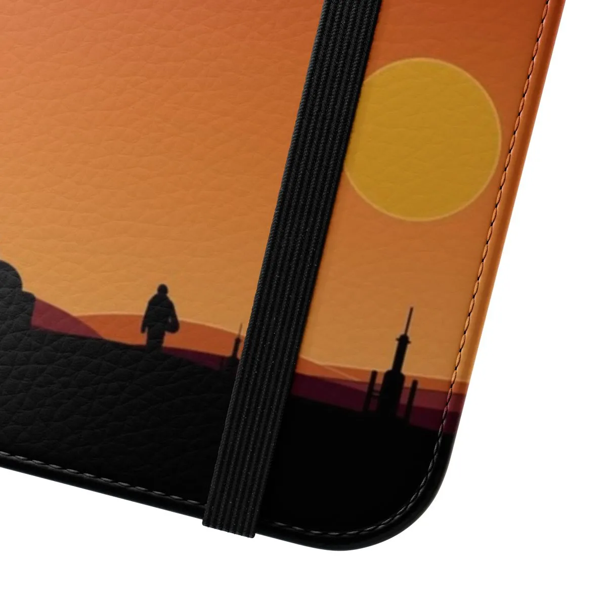 "Artistic Binary Sunset-Inspired Phone Case"