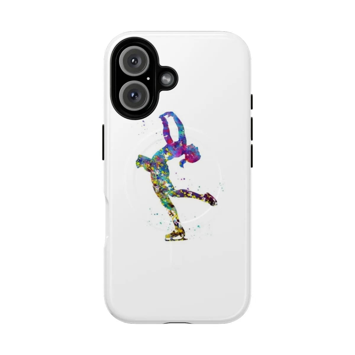 "Ice Skating Girl Themed Personalized Magnetic Phone Case"