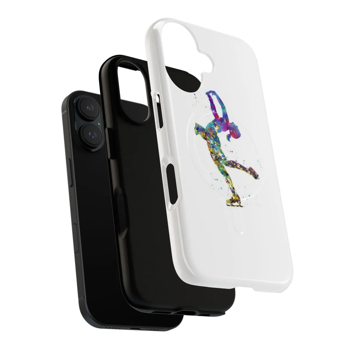 "Ice Skating Girl Themed Personalized Magnetic Phone Case"